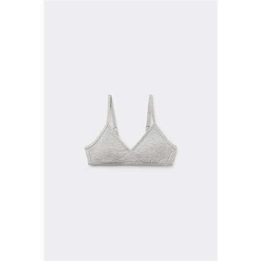Tezenis reggiseno triangolo bimba imbottitura estraibile bambina grigio