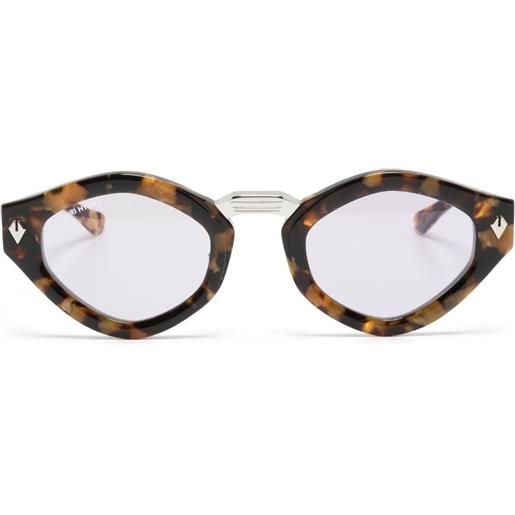 T Henri Eyewear occhiali da sole tartarugati - marrone