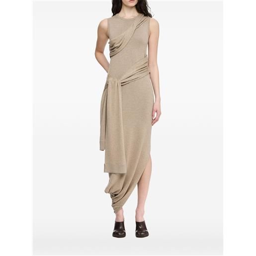 JW Anderson abito midi smanicato - toni neutri