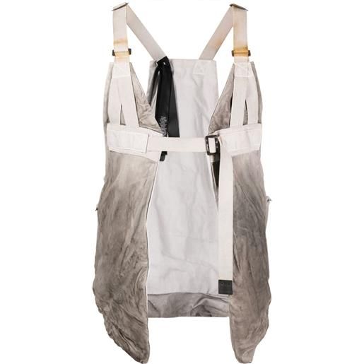 Boris Bidjan Saberi canotta con fibbia - grigio