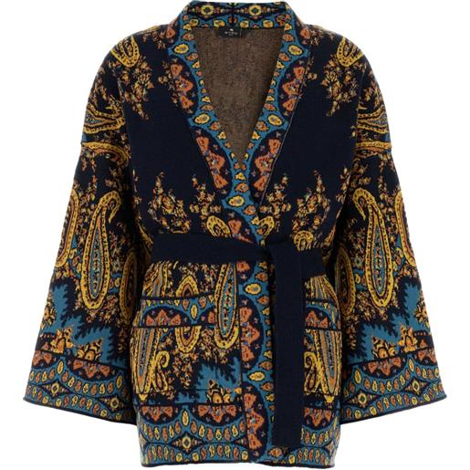 ETRO mantella con stampa paisley - nero