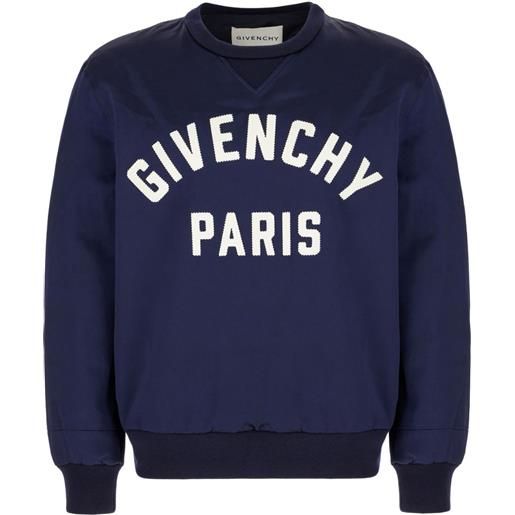 Givenchy felpa leggera in cotone - blu