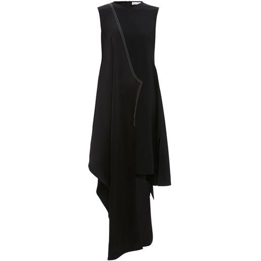 JW Anderson abito smanicato asimmetrico - nero