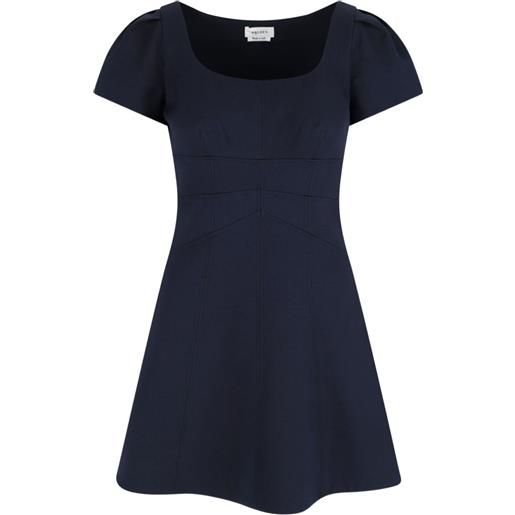 Alexander McQueen abito corto con arricciatura - blu