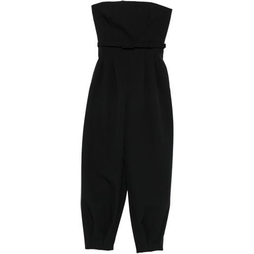 Max Mara tuta intera senza spalline con cintura - nero