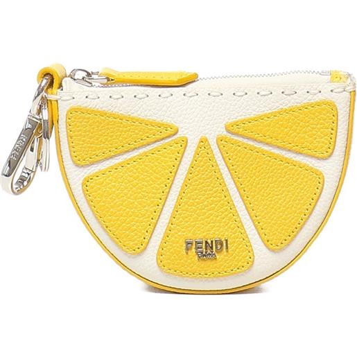 FENDI portachiavi a forma di limone - giallo