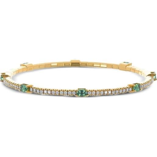 Roberto Demeglio bracciale in oro giallo 18 carati con diamanti