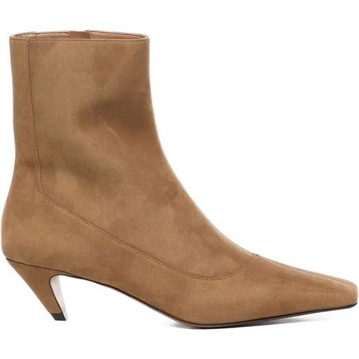 Stella McCartney stivaletti con zip - marrone