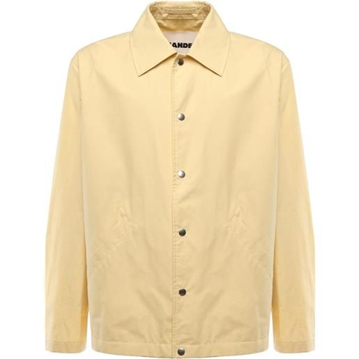 Jil Sander giacca-camicia con stampa - giallo