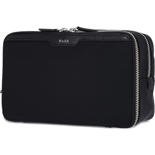 Anya Hindmarch trousse make up con doppia zip - nero