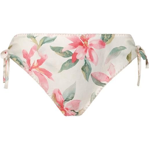 TWINSET slip da bagno a fiori con coulisse
