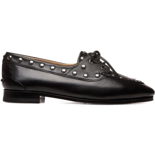 Bally mocassini da barca plume con borchie - nero