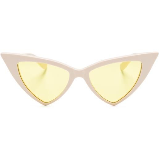 Alexander McQueen Eyewear occhiali da sole cat-eye - bianco