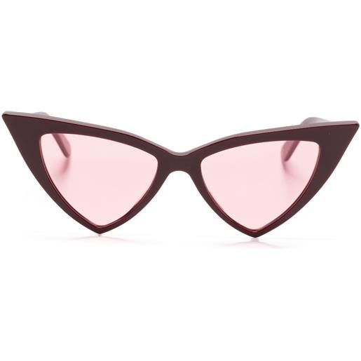 Alexander McQueen Eyewear occhiali da sole cat-eye - rosso