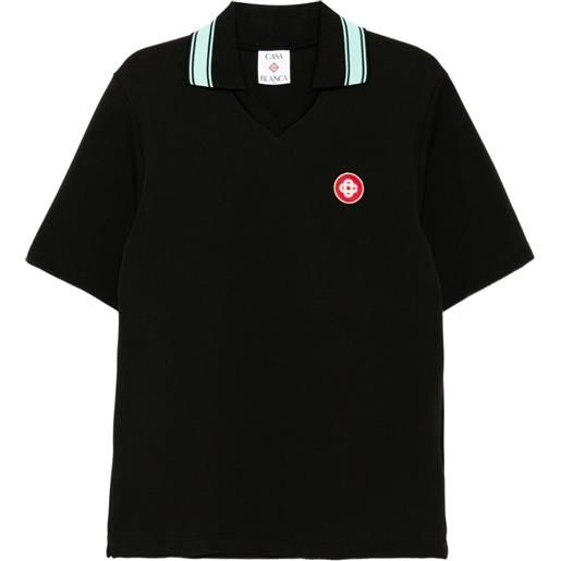 Casablanca t-shirt interlock - nero