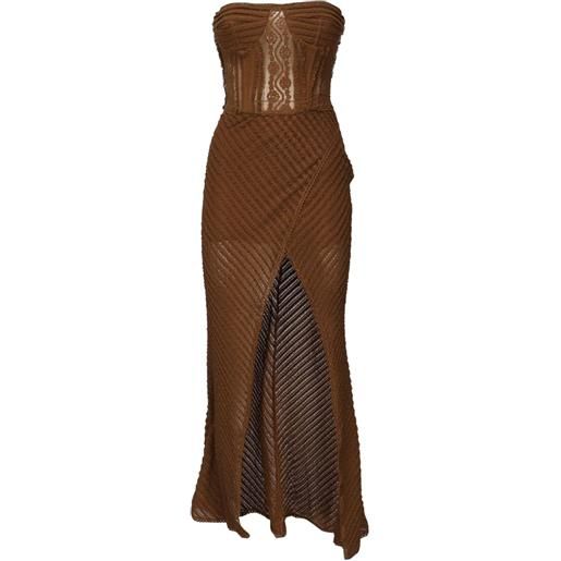 Charo Ruiz Ibiza abito midi fae - marrone