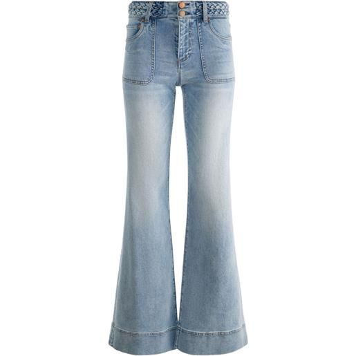 alice + olivia jeans juno intrecciati - blu