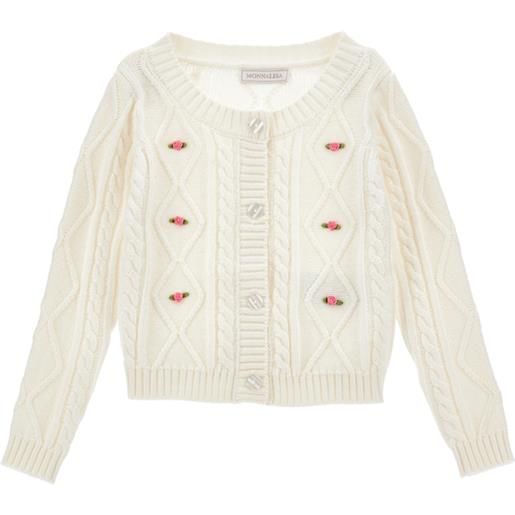 Monnalisa cardigan con roselline