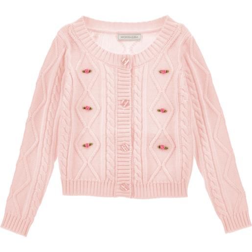 Monnalisa cardigan con roselline