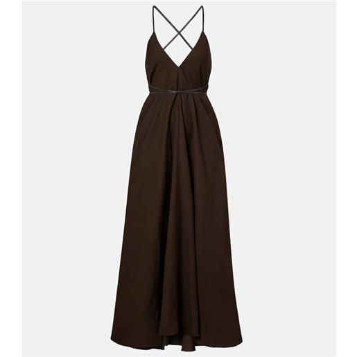 Brunello Cucinelli abito lungo con monili