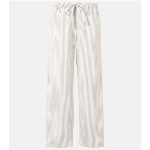 The Row pantaloni a gamba larga yayah in seta