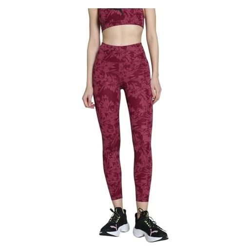 PUMA w tad graphic tight - 7/8 aop, collant bambina unisex - adulto, PUMA black-aw-048281-0001, m