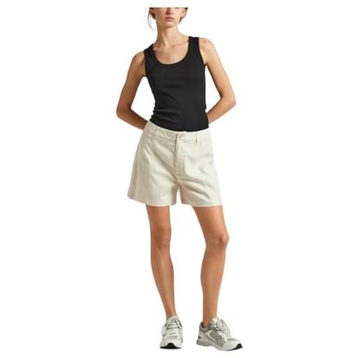 Pepe Jeans tilly, pantaloncini donna, bianco (mousse white), s