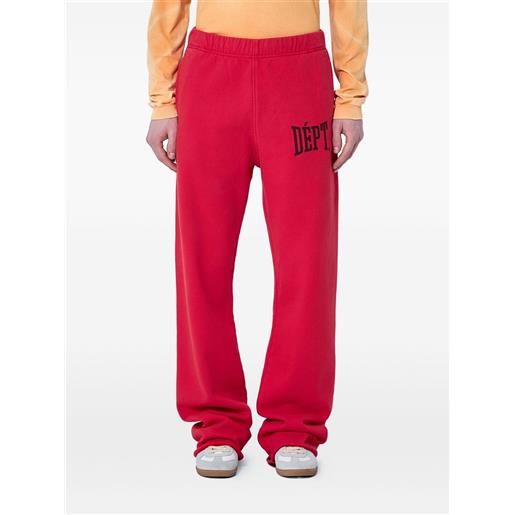 GALLERY DEPT. pantaloni sportivi in cotone - rosso