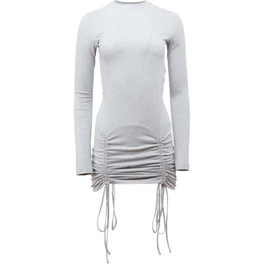 Fleur Du Mal abito riley con coulisse - grigio