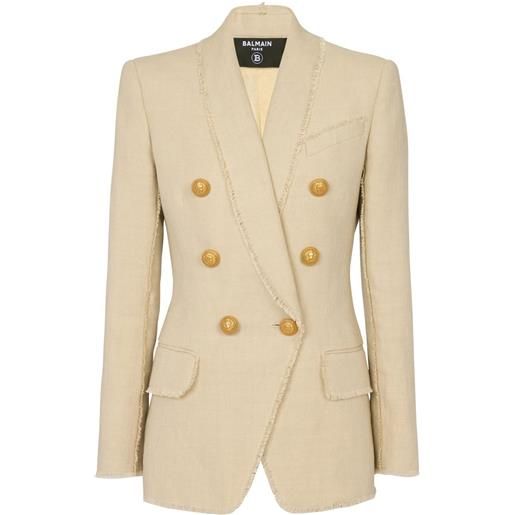 Balmain blazer doppiopetto - toni neutri