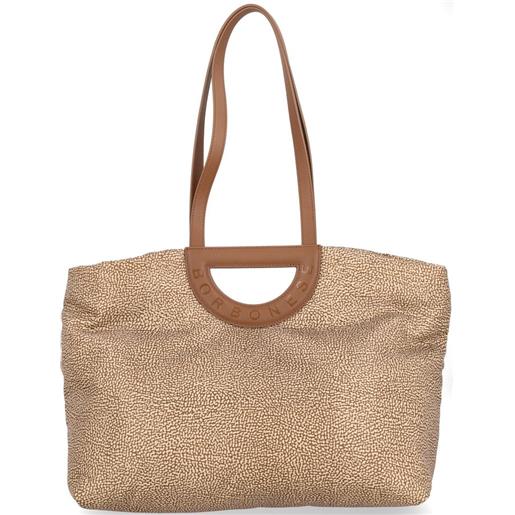 Borbonese borsa shopper bouche large