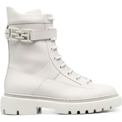 Bally stivaletti gioele in pelle - bianco