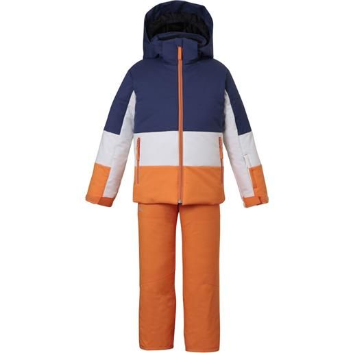PHENIX KIDS tuta da sci con design color-block - blu