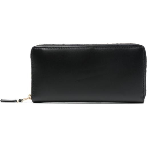 Comme Des Garçons portafoglio in pelle con zip - nero