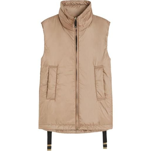 Max Mara gilet a collo alto - toni neutri