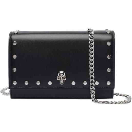 Alexander McQueen borsa a spalla skull piccola - nero