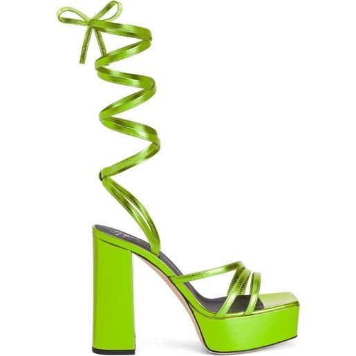 Giuseppe Zanotti sandali flavienne 120mm - verde