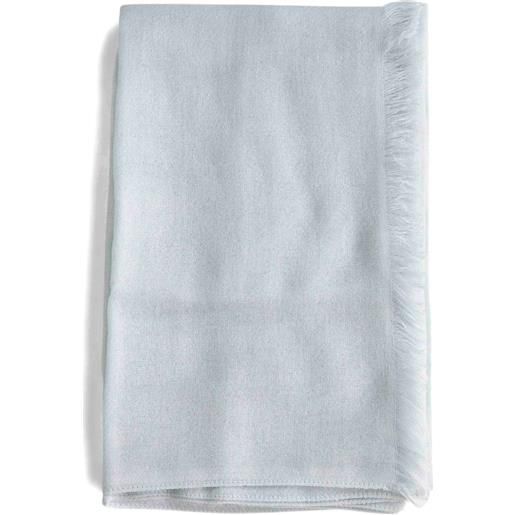 Brunello Cucinelli sciarpa con frange - blu