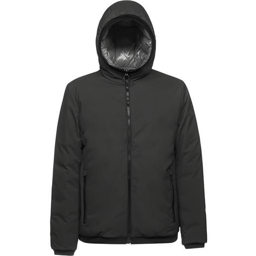 Geox giacca spherica con cappuccio - nero
