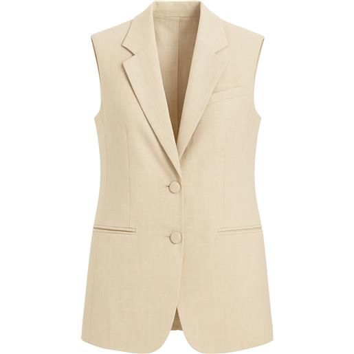 SoAllure gilet sartoriale in puro lino