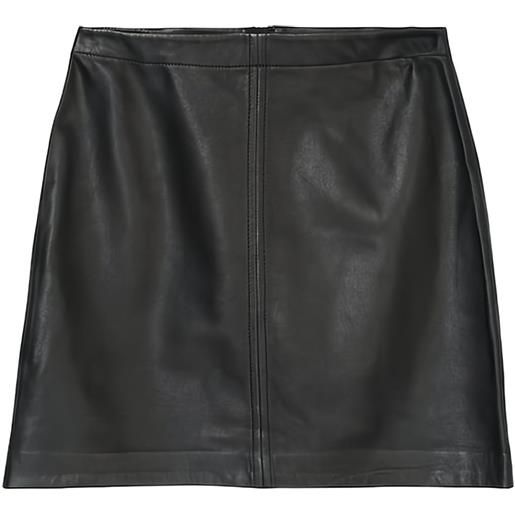 Marc O'Polo minigonna in pelle - nero