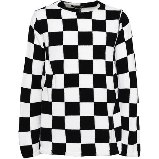 Comme Des Garçons Comme Des Garçons felpa damier - nero
