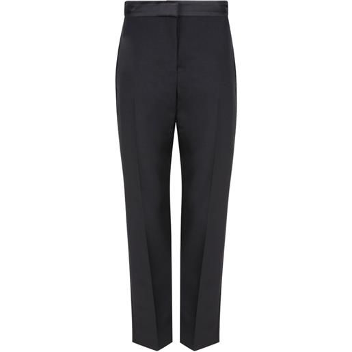 Alexander McQueen pantaloni con vita elasticizzata - nero