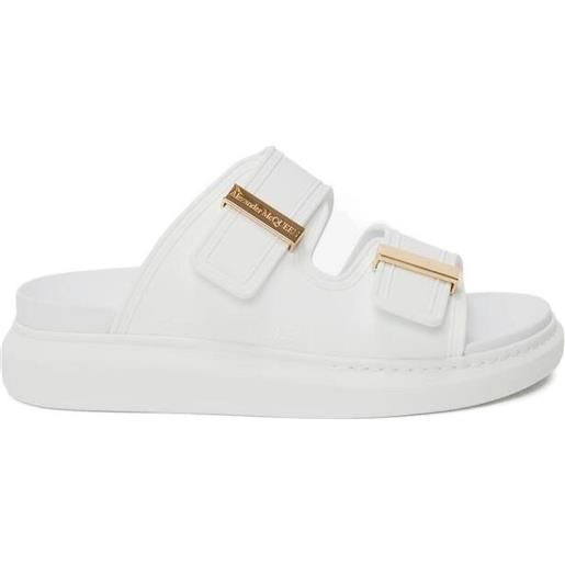 Alexander McQueen sandali con doppia fascia - bianco