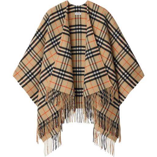 Burberry mantella a quadri - toni neutri