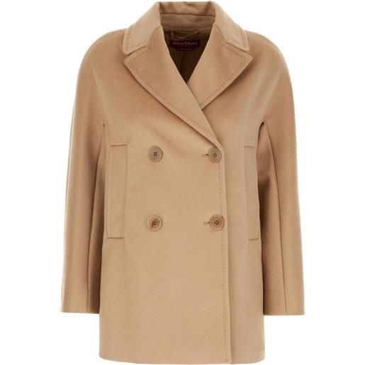 Max Mara cappotto doppiopetto in lana - toni neutri