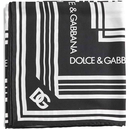 Dolce & Gabbana foulard in seta - nero