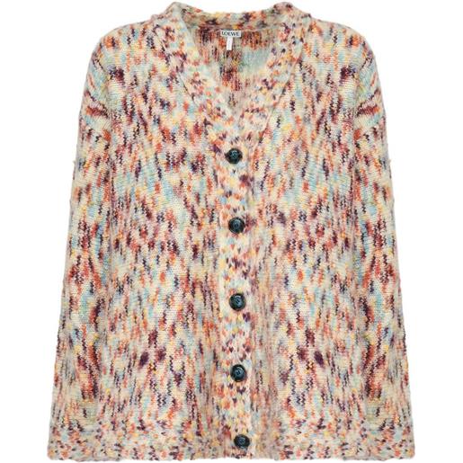 LOEWE cardigan con bottoni e scollo a v - toni neutri