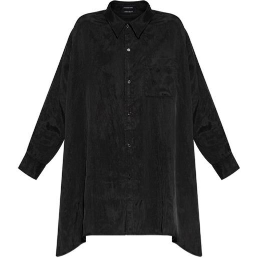 R13 camicia con bottoni - nero