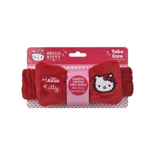 Take Care hello kitty - fascia per capelli con fiocco, per donne e ragazze